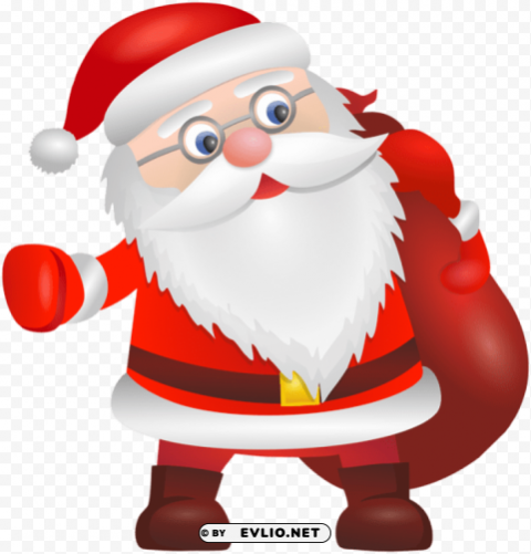 santa claus Transparent Background PNG Isolated Pattern