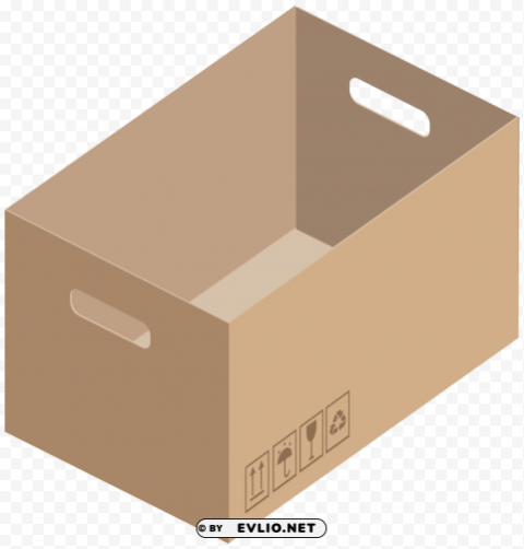 carton box PNG isolated