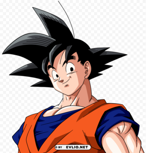 Goku Face PNG For Business Use