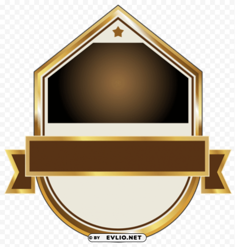 gold and brown label PNG images for merchandise