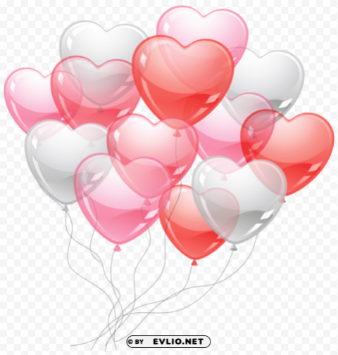 heart baloons Transparent PNG images with high resolution