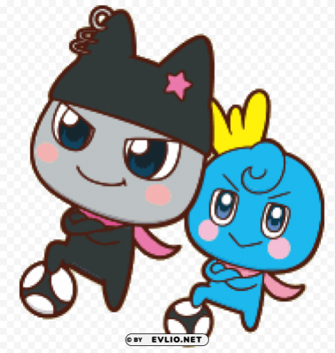 kuromametchi and orenetchi football Isolated Design Element on PNG clipart png photo - 1c43e974