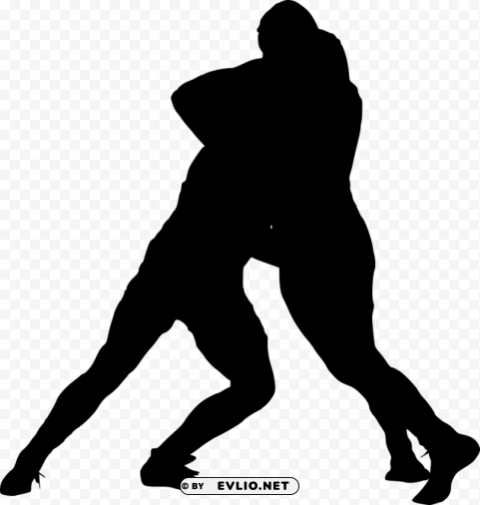 sport wrestling silhouette PNG photo without watermark