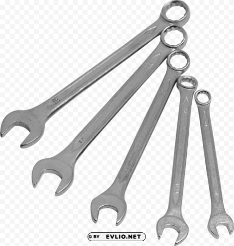 wrench spanner PNG with transparent overlay