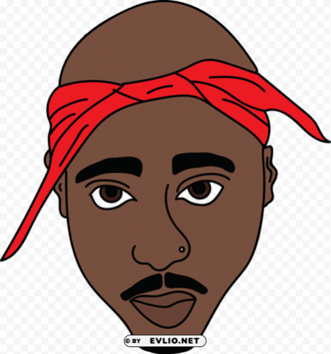 2pac Transparent Background PNG Isolated Pattern
