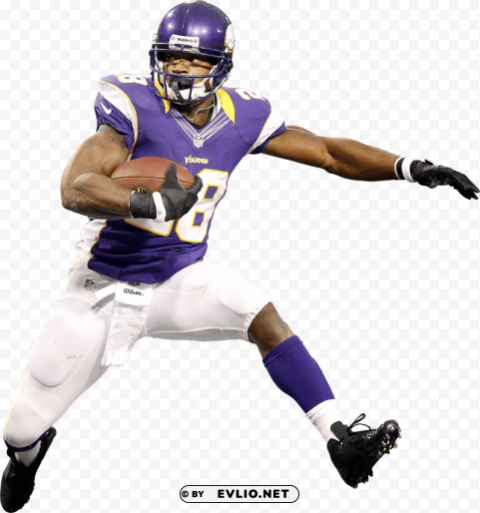 Adrian Peterson Running PNG Files With Transparency