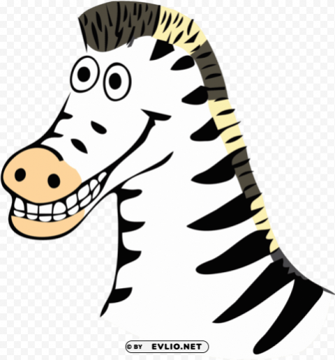 cartoon zebra smiling HighResolution Transparent PNG Isolated Graphic
