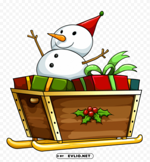  christmas deco snowman PNG transparent design