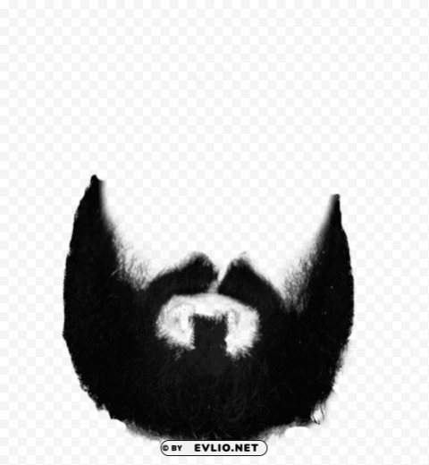 beard and moustache Clean Background Isolated PNG Character