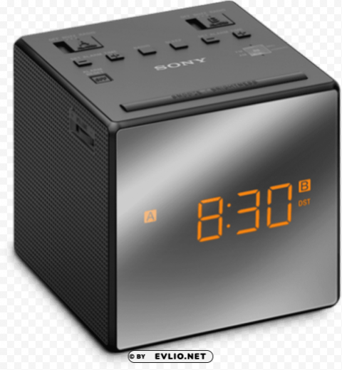 sony radio clock icf c1t b Free PNG images with alpha channel variety