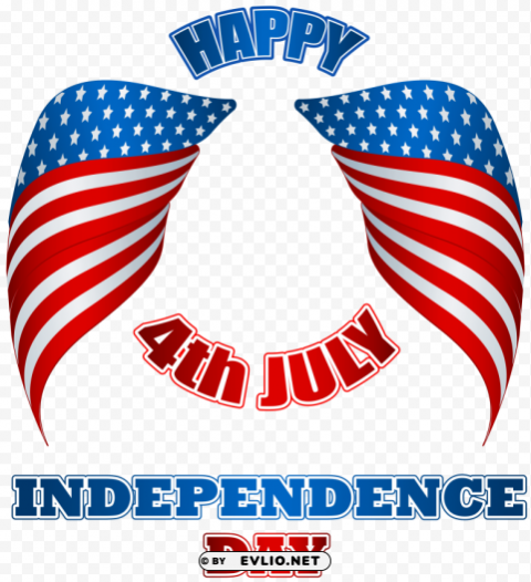 4th july american wings image Transparent PNG Isolated Artwork