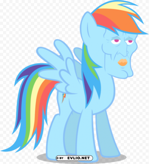 mlp rainbow dash happy Transparent PNG Isolated Graphic Detail