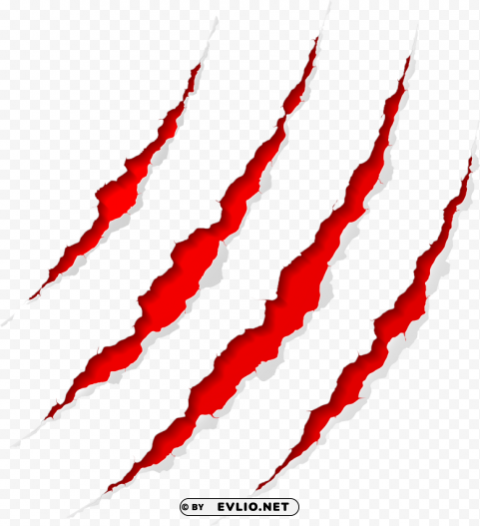 red monster claw scratch Transparent PNG images pack