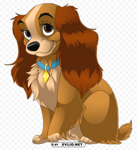  lady and the tramp Isolated Design Element on Transparent PNG