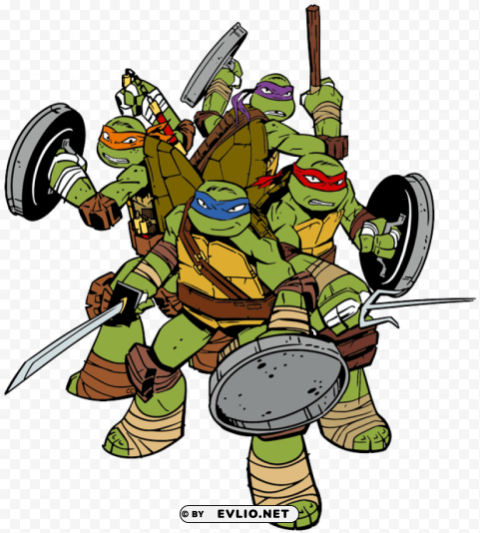 ninja tutles Isolated Icon on Transparent PNG