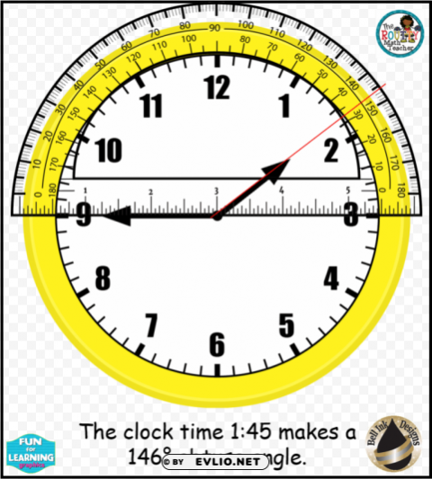 protractor on a clock PNG images with alpha transparency selection