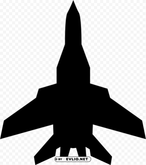 silhouette fighter jets Isolated Object in Transparent PNG Format