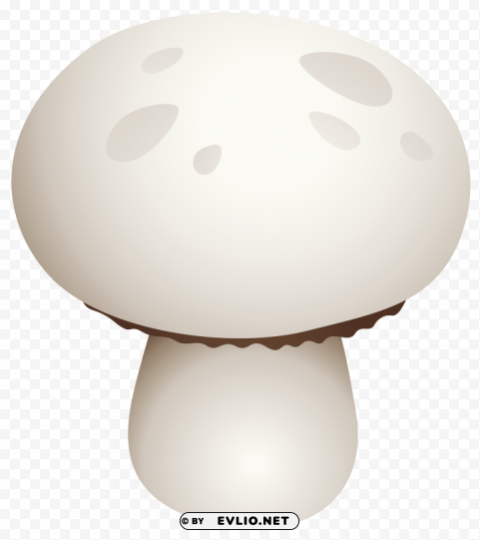 white mushroom Isolated Design Element in PNG Format