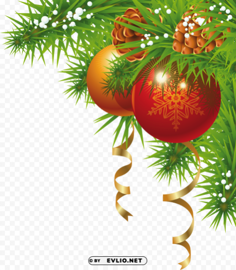 christmas Christmas ball Small Corner PNG isolated PNG transparent with Clear Background ID db7d81cd