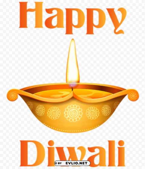 happy diwali candle transparent PNG with Isolated Object