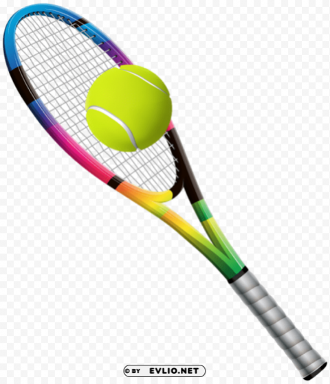 tennis racket and ball HD transparent PNG