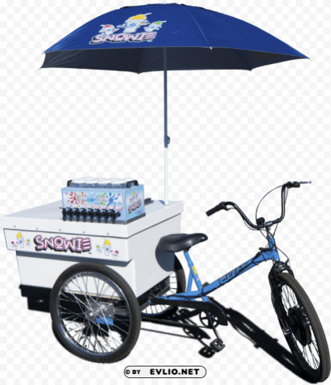 trike tricycle bike shaved ice trike shaved ice PNG Isolated Design Element with Clarity