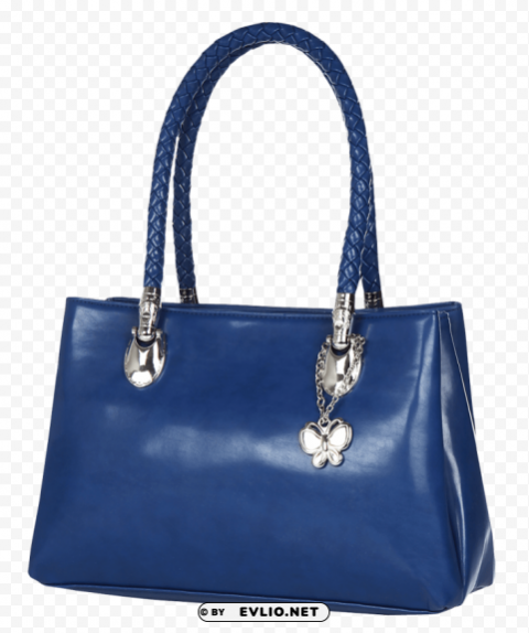 blue handbag Isolated Character in Clear Transparent PNG