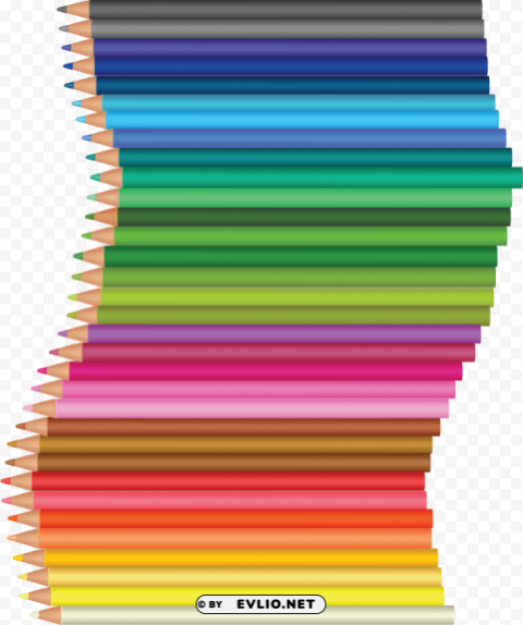 color pencil's PNG Image with Isolated Graphic