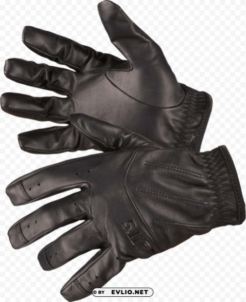 black leather gloves Transparent background PNG images comprehensive collection