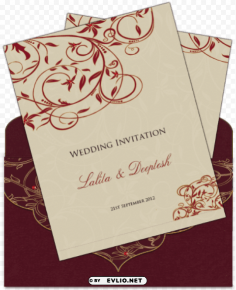 digital wedding card designs Transparent Background PNG Isolated Design