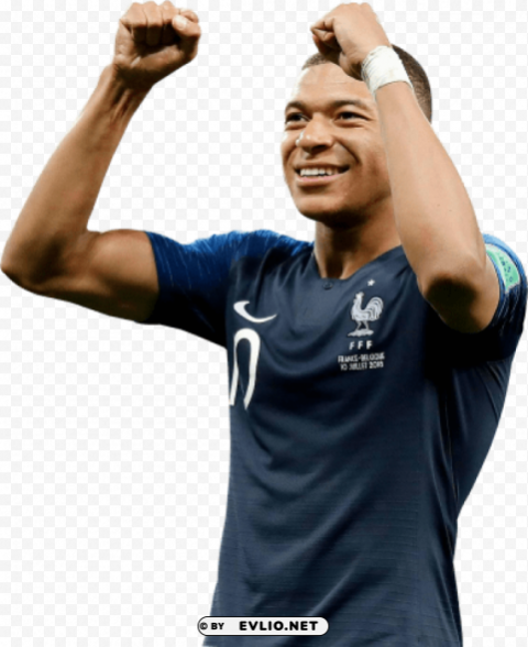 Kylian Mbappé Clear Background PNG Isolated Element Detail