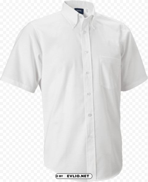 plain white half shirts PNG Isolated Illustration with Clear Background