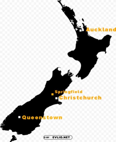 queenstown on new zealand map PNG with no bg