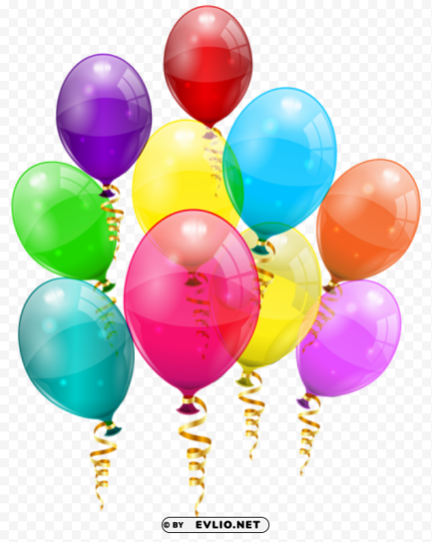 bunch of colorful balloons PNG images free