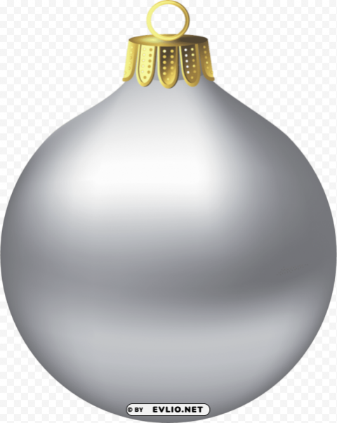 christmas silver ornamen Clear Background Isolated PNG Graphic clipart png photo - 531a5180