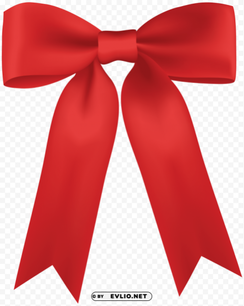 red bow Isolated Graphic on Clear PNG clipart png photo - 567fb616