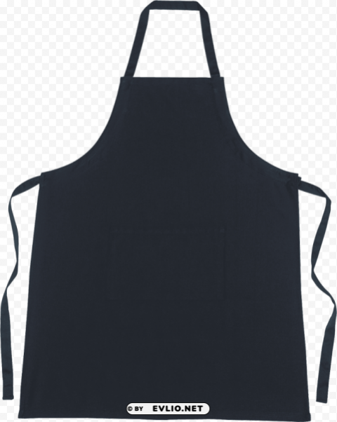 simple black apron Transparent background PNG images complete pack
