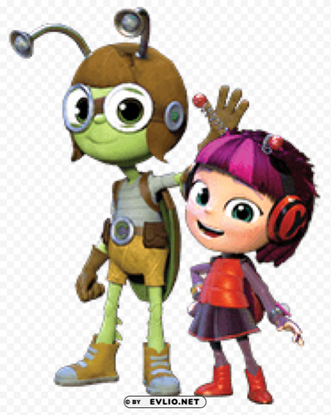 beat bugs crick and kumi PNG images without watermarks