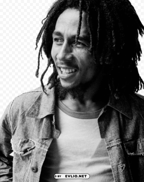 bob marley PNG with transparent background for free