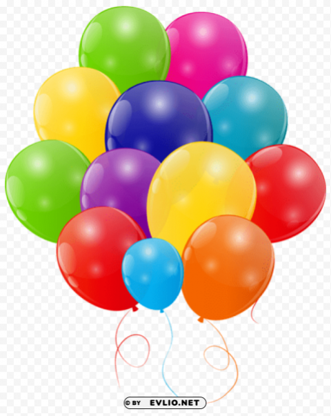 bunch of colorful balloons transparent PNG images without licensing