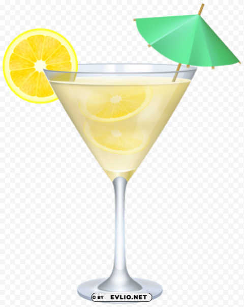 cocktail with lemon and umbrella PNG transparent photos massive collection