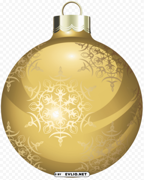 gold christmas ornament PNG images with transparent canvas compilation