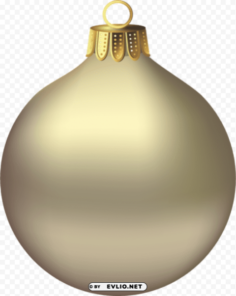 transparent christmas gold ornament Clear Background PNG Isolated Design Element