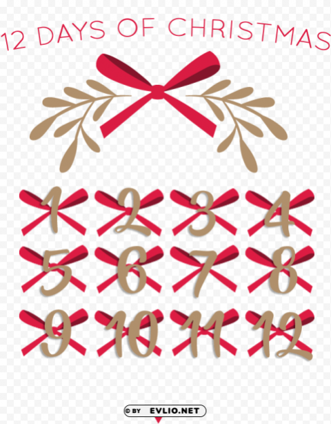12 days of christmas High-quality transparent PNG images