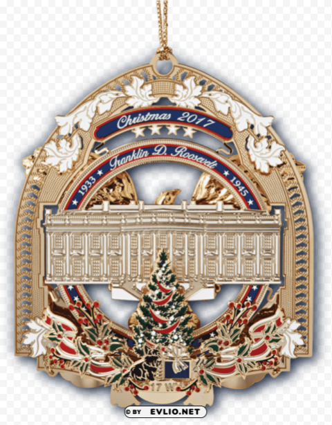 2017 white house christmas ornament Free PNG images with clear backdrop
