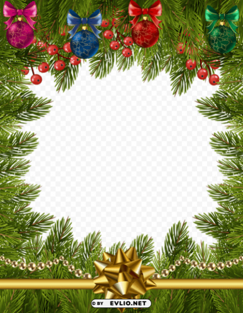 christmas frame border PNG Image with Transparent Cutout background best stock photos - Image ID 89a9b861