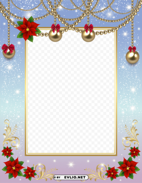 christmasphoto frame PNG Image Isolated with High Clarity