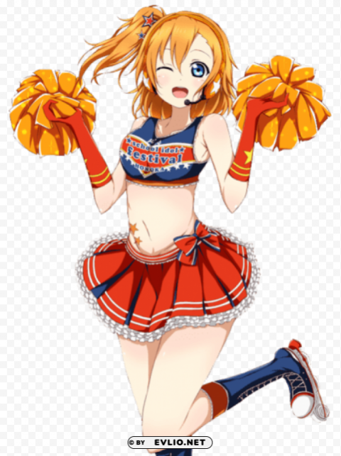 anime cheerleader Isolated Graphic with Clear Background PNG