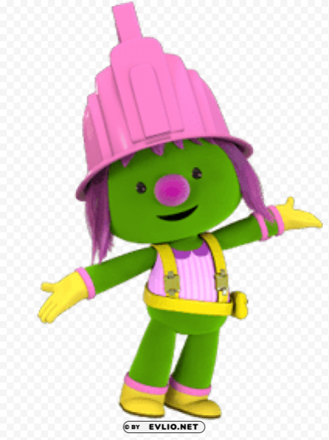 doozers molly arms wide PNG Image with Isolated Graphic