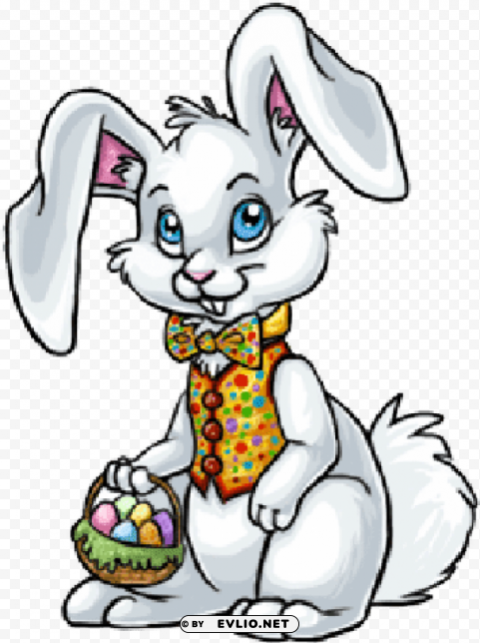 Easter Bunny Cartoon Drawing PNG Files With Alpha Channel
